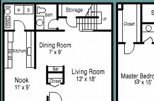 2 BR 2.5 BATH